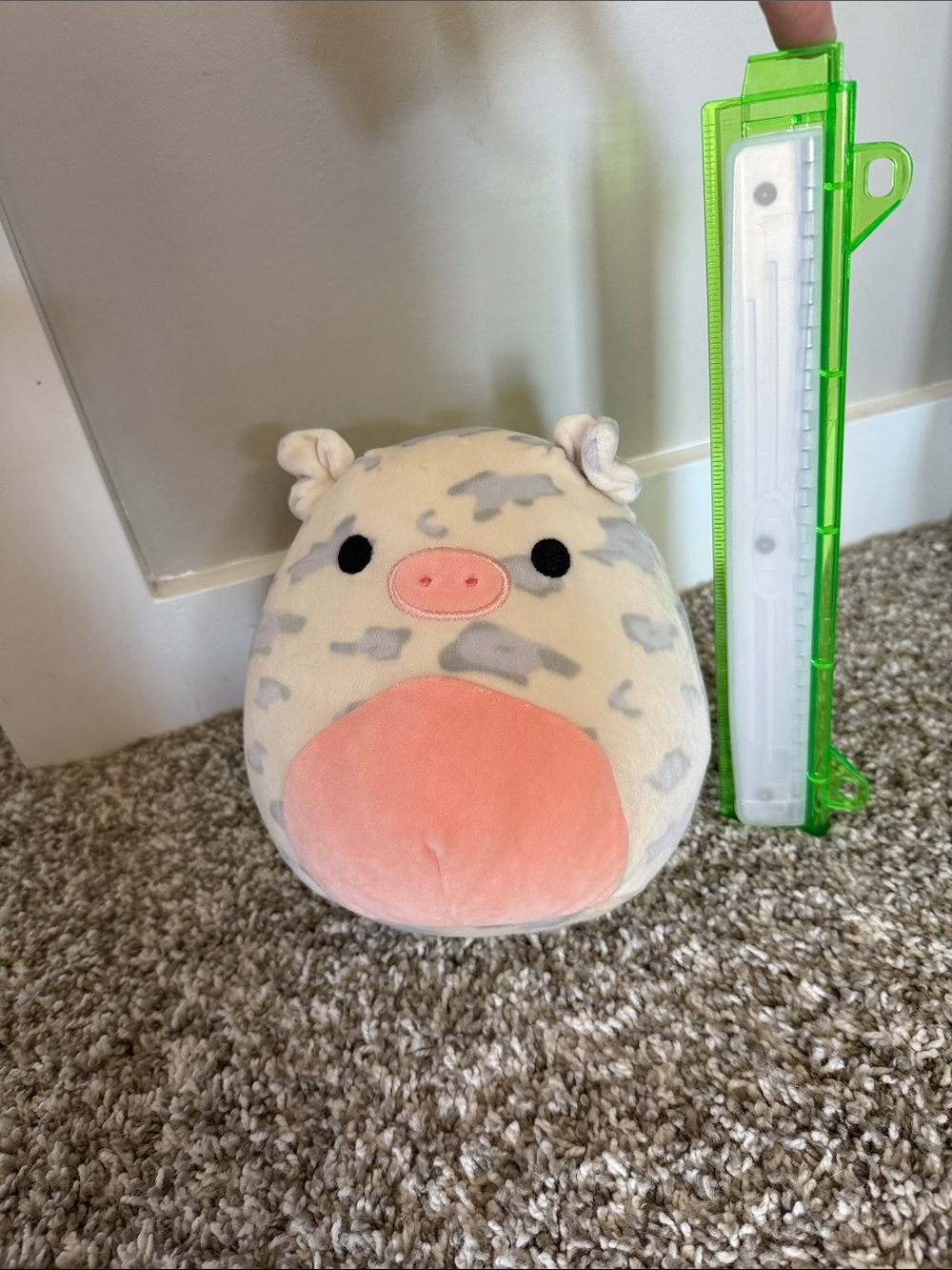 Squishmallows Cream & Pink Piglet Plush Accent Pillow